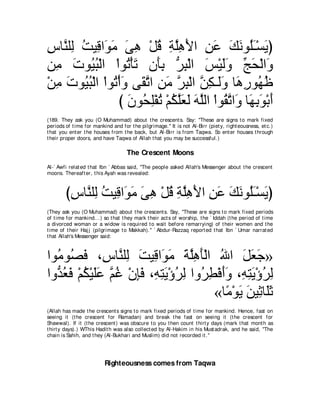 A compilation of the Abridged Tafsir Ibn Kathir Volumes 1 - 10  ( commentary of the meaning ) 