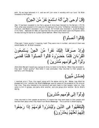 A compilation of the Abridged Tafsir Ibn Kathir Volumes 1 - 10  ( commentary of the meaning ) 