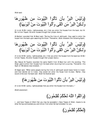 A compilation of the Abridged Tafsir Ibn Kathir Volumes 1 - 10  ( commentary of the meaning ) 