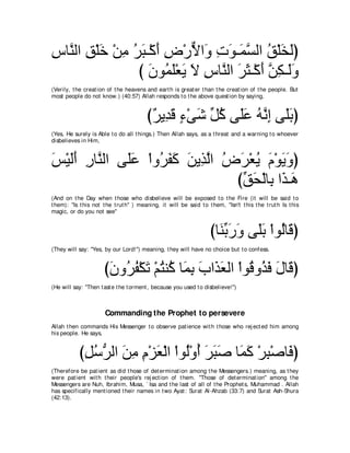 A compilation of the Abridged Tafsir Ibn Kathir Volumes 1 - 10  ( commentary of the meaning ) 