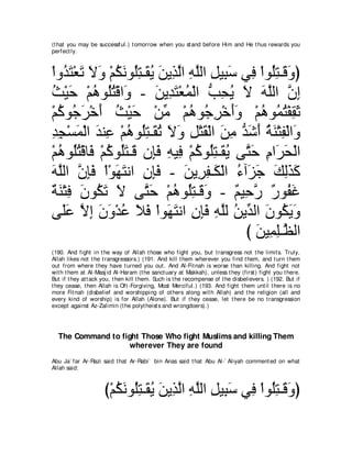 A compilation of the Abridged Tafsir Ibn Kathir Volumes 1 - 10  ( commentary of the meaning ) 