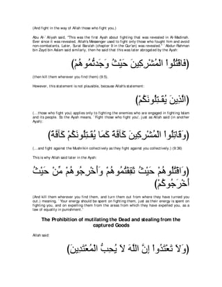 A compilation of the Abridged Tafsir Ibn Kathir Volumes 1 - 10  ( commentary of the meaning ) 