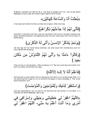 A compilation of the Abridged Tafsir Ibn Kathir Volumes 1 - 10  ( commentary of the meaning ) 