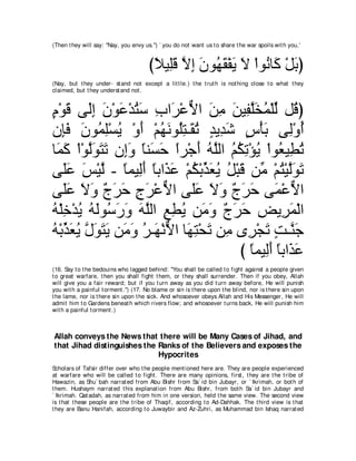 A compilation of the Abridged Tafsir Ibn Kathir Volumes 1 - 10  ( commentary of the meaning ) 