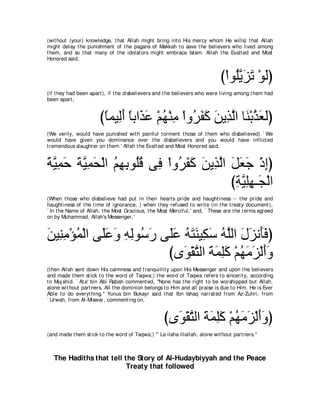 A compilation of the Abridged Tafsir Ibn Kathir Volumes 1 - 10  ( commentary of the meaning ) 