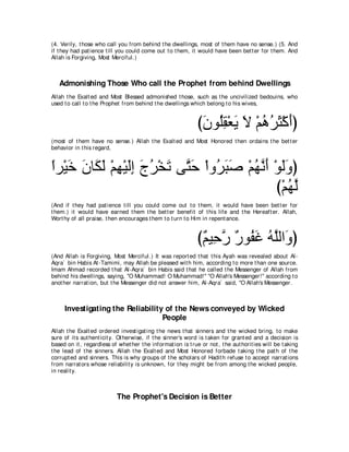 A compilation of the Abridged Tafsir Ibn Kathir Volumes 1 - 10  ( commentary of the meaning ) 