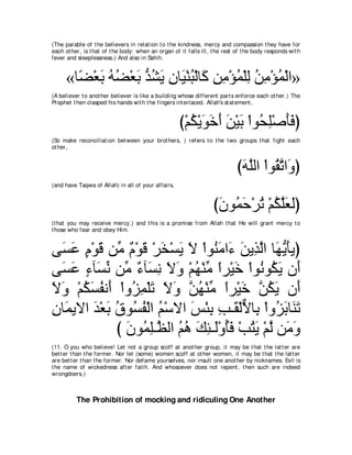 A compilation of the Abridged Tafsir Ibn Kathir Volumes 1 - 10  ( commentary of the meaning ) 