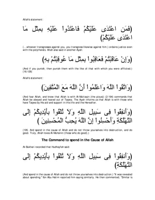 A compilation of the Abridged Tafsir Ibn Kathir Volumes 1 - 10  ( commentary of the meaning ) 