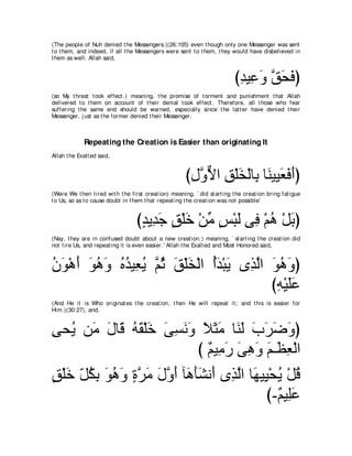 A compilation of the Abridged Tafsir Ibn Kathir Volumes 1 - 10  ( commentary of the meaning ) 