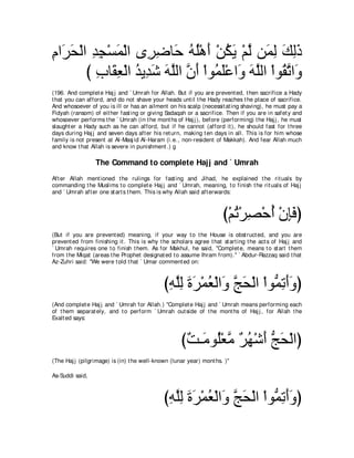 A compilation of the Abridged Tafsir Ibn Kathir Volumes 1 - 10  ( commentary of the meaning ) 