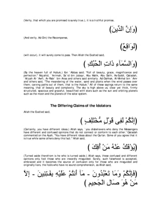 A compilation of the Abridged Tafsir Ibn Kathir Volumes 1 - 10  ( commentary of the meaning ) 