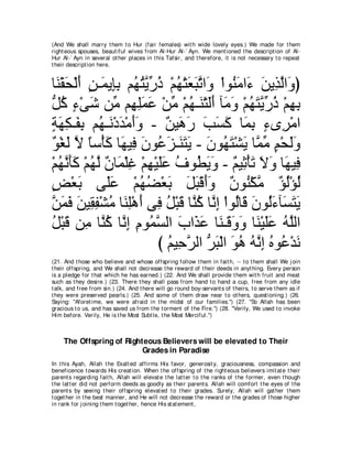 A compilation of the Abridged Tafsir Ibn Kathir Volumes 1 - 10  ( commentary of the meaning ) 