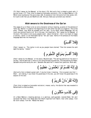 A compilation of the Abridged Tafsir Ibn Kathir Volumes 1 - 10  ( commentary of the meaning ) 