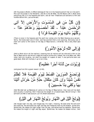 A compilation of the Abridged Tafsir Ibn Kathir Volumes 1 - 10  ( commentary of the meaning ) 