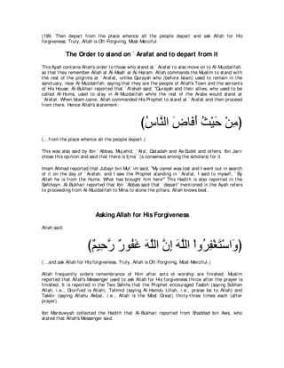 A compilation of the Abridged Tafsir Ibn Kathir Volumes 1 - 10  ( commentary of the meaning ) 
