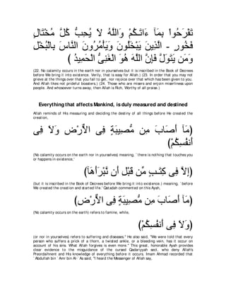 A compilation of the Abridged Tafsir Ibn Kathir Volumes 1 - 10  ( commentary of the meaning ) 