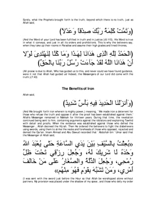 A compilation of the Abridged Tafsir Ibn Kathir Volumes 1 - 10  ( commentary of the meaning ) 