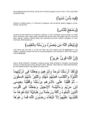A compilation of the Abridged Tafsir Ibn Kathir Volumes 1 - 10  ( commentary of the meaning ) 