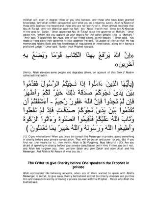 A compilation of the Abridged Tafsir Ibn Kathir Volumes 1 - 10  ( commentary of the meaning ) 