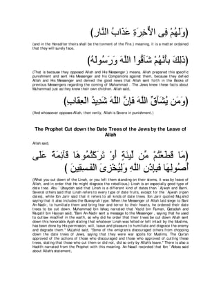 A compilation of the Abridged Tafsir Ibn Kathir Volumes 1 - 10  ( commentary of the meaning ) 