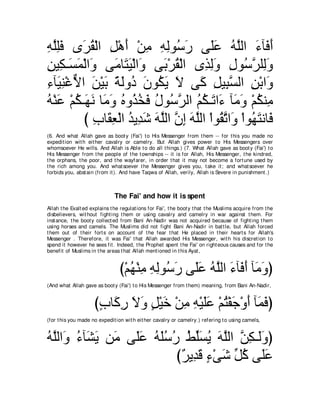 A compilation of the Abridged Tafsir Ibn Kathir Volumes 1 - 10  ( commentary of the meaning ) 