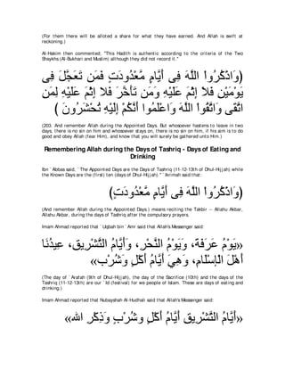 A compilation of the Abridged Tafsir Ibn Kathir Volumes 1 - 10  ( commentary of the meaning ) 