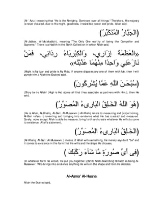 A compilation of the Abridged Tafsir Ibn Kathir Volumes 1 - 10  ( commentary of the meaning ) 