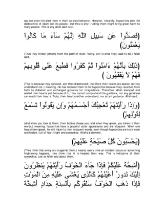 A compilation of the Abridged Tafsir Ibn Kathir Volumes 1 - 10  ( commentary of the meaning ) 