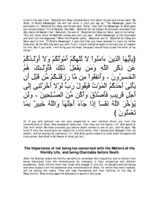 A compilation of the Abridged Tafsir Ibn Kathir Volumes 1 - 10  ( commentary of the meaning ) 