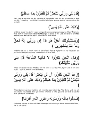 A compilation of the Abridged Tafsir Ibn Kathir Volumes 1 - 10  ( commentary of the meaning ) 