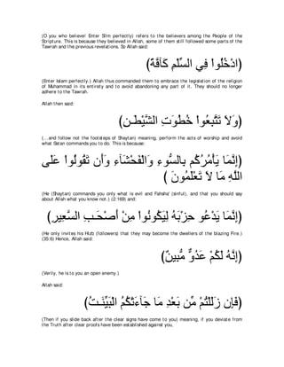 A compilation of the Abridged Tafsir Ibn Kathir Volumes 1 - 10  ( commentary of the meaning ) 