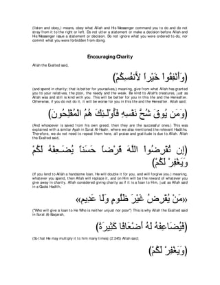 A compilation of the Abridged Tafsir Ibn Kathir Volumes 1 - 10  ( commentary of the meaning ) 