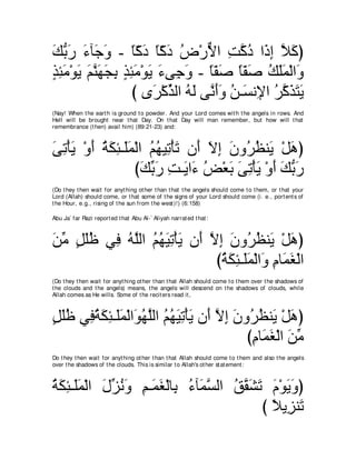 A compilation of the Abridged Tafsir Ibn Kathir Volumes 1 - 10  ( commentary of the meaning ) 