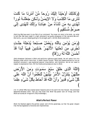 A compilation of the Abridged Tafsir Ibn Kathir Volumes 1 - 10  ( commentary of the meaning ) 