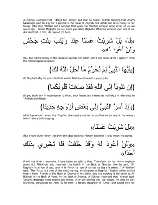 A compilation of the Abridged Tafsir Ibn Kathir Volumes 1 - 10  ( commentary of the meaning ) 