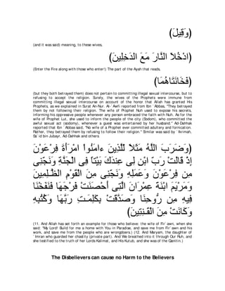 A compilation of the Abridged Tafsir Ibn Kathir Volumes 1 - 10  ( commentary of the meaning ) 