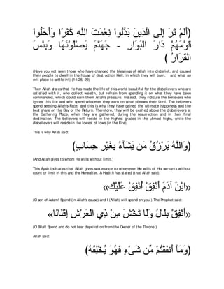 A compilation of the Abridged Tafsir Ibn Kathir Volumes 1 - 10  ( commentary of the meaning ) 