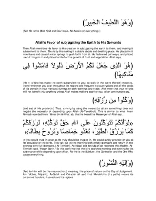 A compilation of the Abridged Tafsir Ibn Kathir Volumes 1 - 10  ( commentary of the meaning ) 