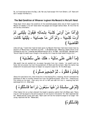 A compilation of the Abridged Tafsir Ibn Kathir Volumes 1 - 10  ( commentary of the meaning ) 