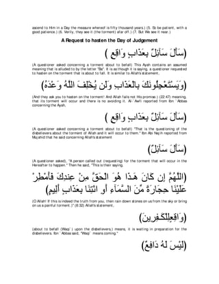 A compilation of the Abridged Tafsir Ibn Kathir Volumes 1 - 10  ( commentary of the meaning ) 