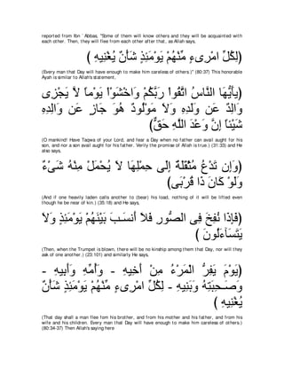 A compilation of the Abridged Tafsir Ibn Kathir Volumes 1 - 10  ( commentary of the meaning ) 