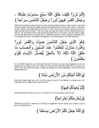 A compilation of the Abridged Tafsir Ibn Kathir Volumes 1 - 10  ( commentary of the meaning ) 