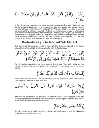 A compilation of the Abridged Tafsir Ibn Kathir Volumes 1 - 10  ( commentary of the meaning ) 