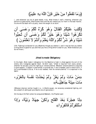 A compilation of the Abridged Tafsir Ibn Kathir Volumes 1 - 10  ( commentary of the meaning ) 