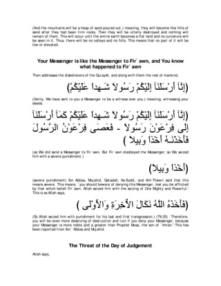 A compilation of the Abridged Tafsir Ibn Kathir Volumes 1 - 10  ( commentary of the meaning ) 