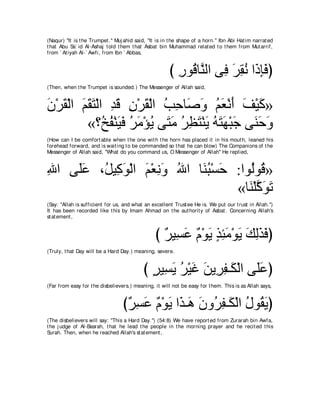 A compilation of the Abridged Tafsir Ibn Kathir Volumes 1 - 10  ( commentary of the meaning ) 