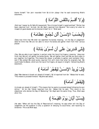 A compilation of the Abridged Tafsir Ibn Kathir Volumes 1 - 10  ( commentary of the meaning ) 