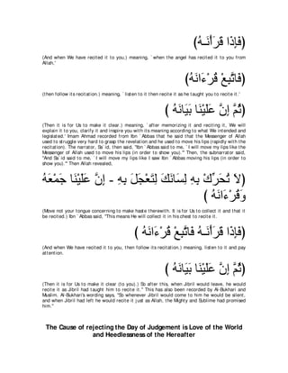 A compilation of the Abridged Tafsir Ibn Kathir Volumes 1 - 10  ( commentary of the meaning ) 