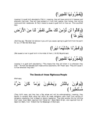 A compilation of the Abridged Tafsir Ibn Kathir Volumes 1 - 10  ( commentary of the meaning ) 