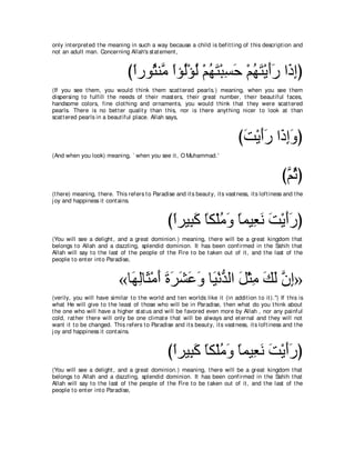 A compilation of the Abridged Tafsir Ibn Kathir Volumes 1 - 10  ( commentary of the meaning ) 
